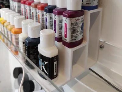 Kimera Kolor paints stand fitting Ikea Mellosa
