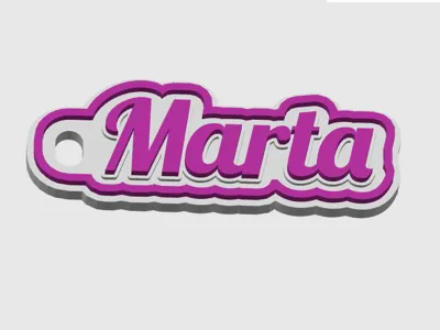 Marta 2-color AMS Keychain
