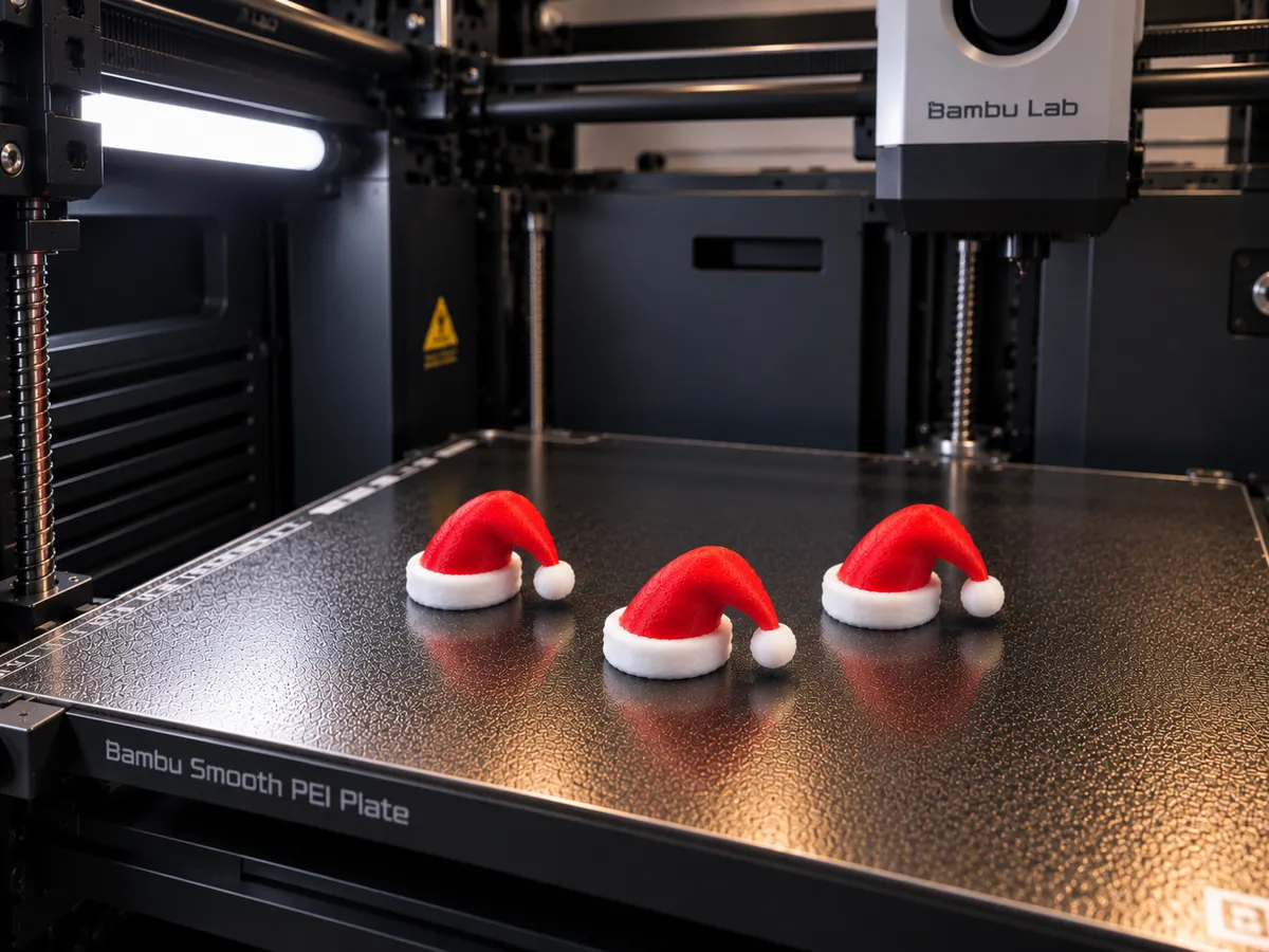 Mini Christmas Hats - 3D Print - Free 3D Print Model - MakerWorld