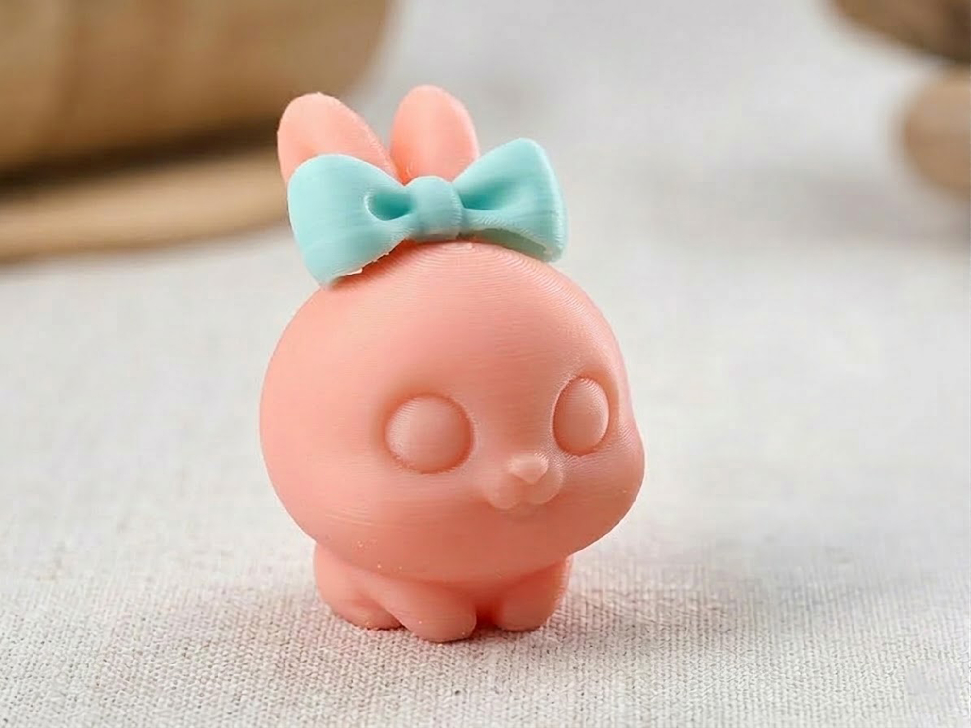 Miniatura 6 do modelo 3D ONLY 6g Easter Bunnies (Boy&Girl) 40min Fast Print