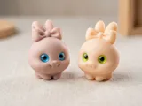 Мини фигурка великденски зайчета