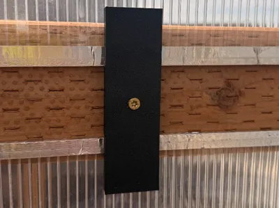 Greenhouse Door Polycarbonate Panel Holder 