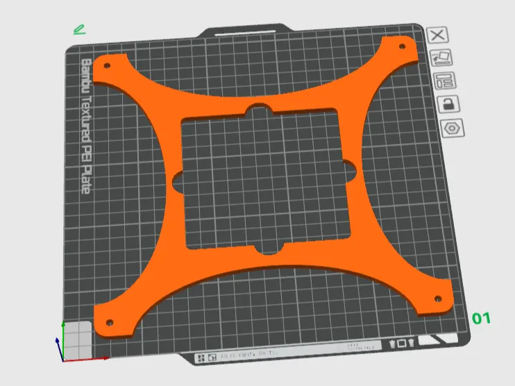 Adapter Template F1 Template Adapter for Xtool F1 Ultra - Centered - Free 3D Print Model ...
