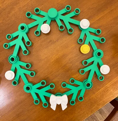 Brick Wreath Connection points for 8 Branches