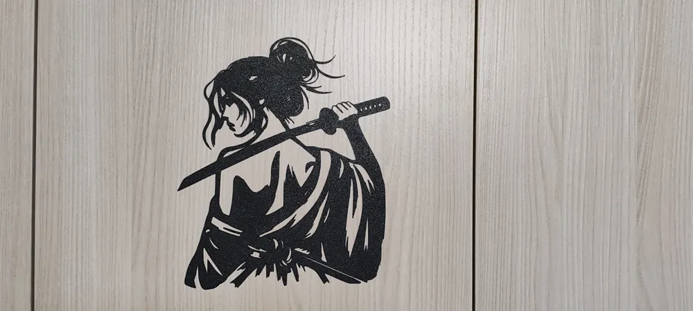 Samurai Girl Japan 2d art by TheWallArtGuy MakerWorld: Download Free 3D ...
