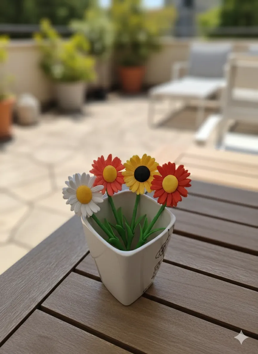Daisy Flower view 3