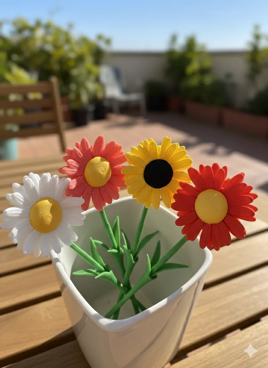 Daisy Flower view 4