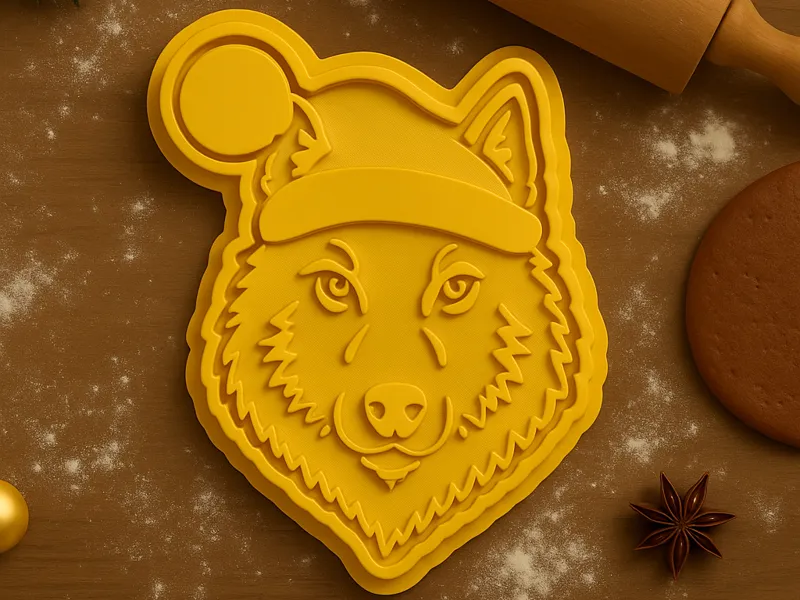 Keksausstecher Wolf Weihnachten