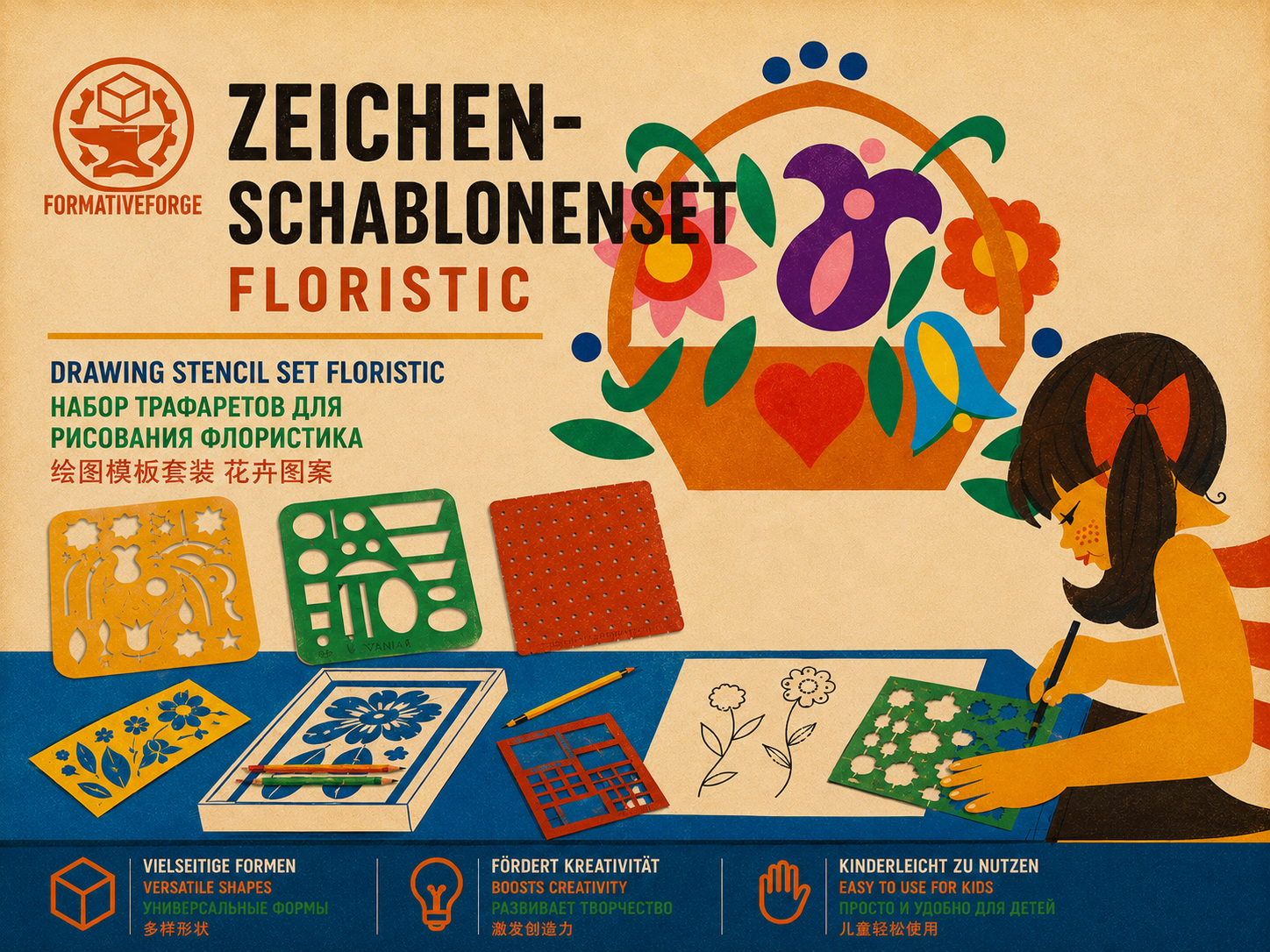 ZEICHENSCHABLONENSET
