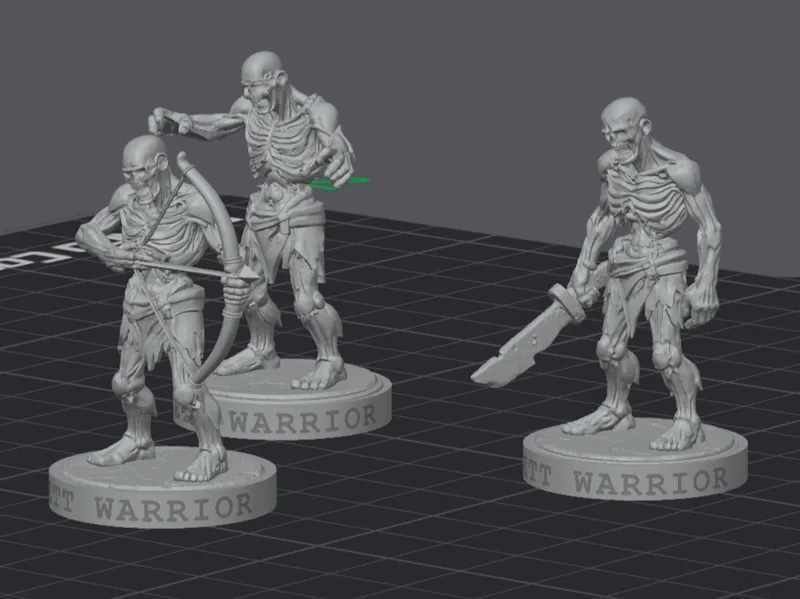 DnD - Skelettkrieger – 3er Set