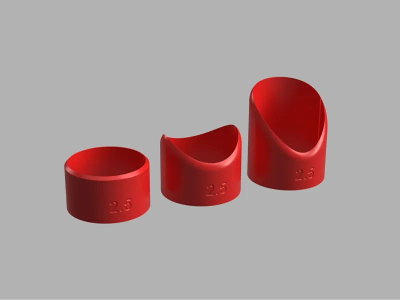 2.5 inches 63.5 PIPE cutting marking tool template