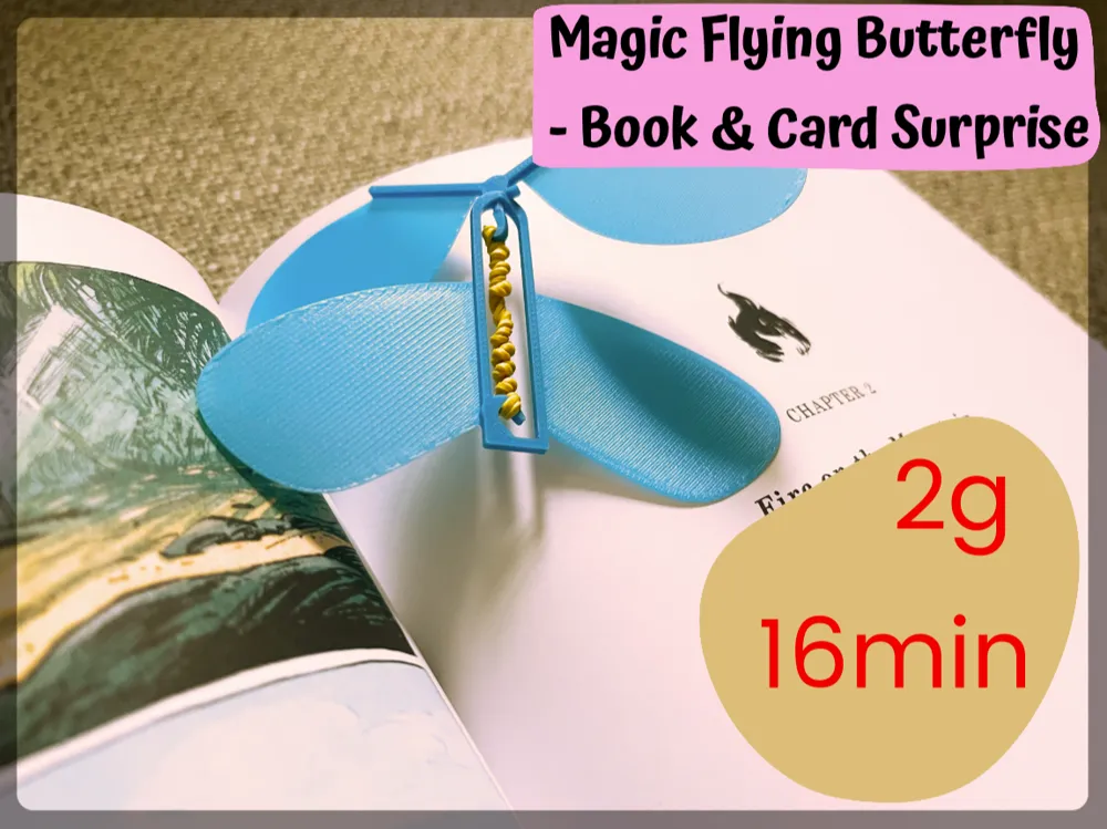 Caja o estuche: Magic Flying Butterfly – Book & Card Surprise. Referencia del modelo original.