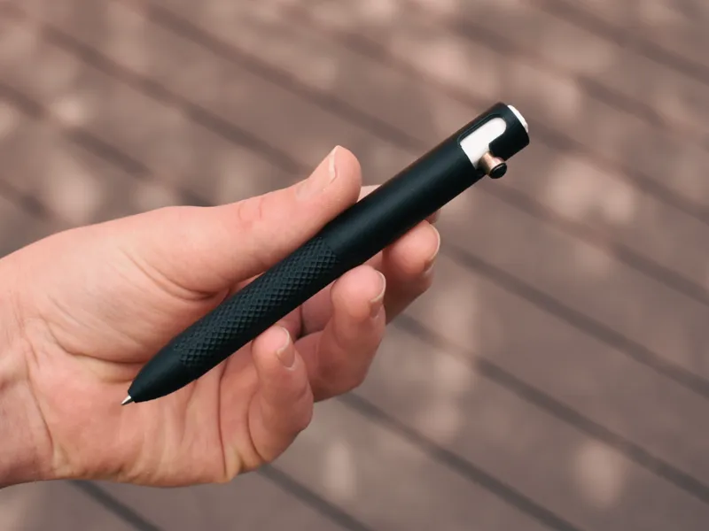 Minimal bolt action pen, (G2 + S-Gel) Strong.