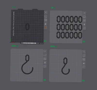 Modular Chain Model Robust Modular Chain System with Versatile Hooks - Free 3D Print Model ...