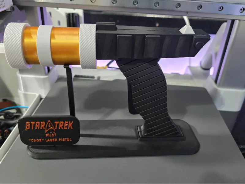 Stand & Tag for Star Trek TOS Cage Laser Pistol