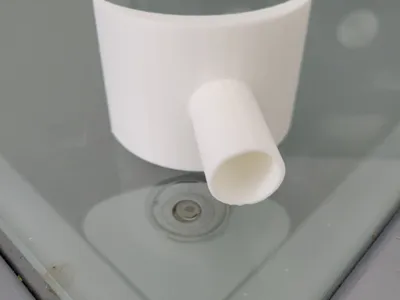 Saddle support for a 50mm (2") pvc pipe.