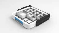 外盒体及其叠放支架,兼容gridfinity-42mm.