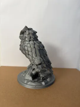 Letrero o emblema decorativo: Mystic Crystal Owl – Low Poly Fantasy Decor — vista de referencia 4