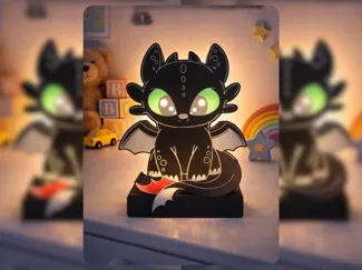 Dragon Trainer Toothless Lamp