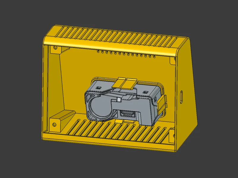 Waveshare ESP32-S3 4.3 LCD stand with SEN66 sensor