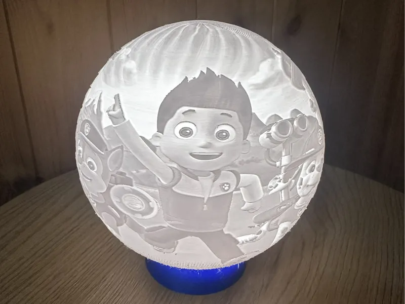 Paw Patrol Lamp - (with Bambu LED Insert Options)