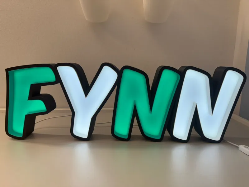 LED Namenslampe Fynn