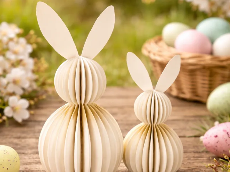 Ribbed bunnies - Easter docoration bunnies