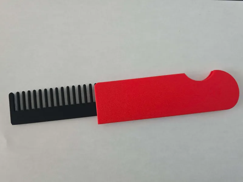 Folding hair comb 