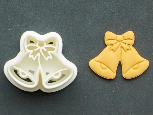 Christmas Bells Polymer Clay Cutter Earrings