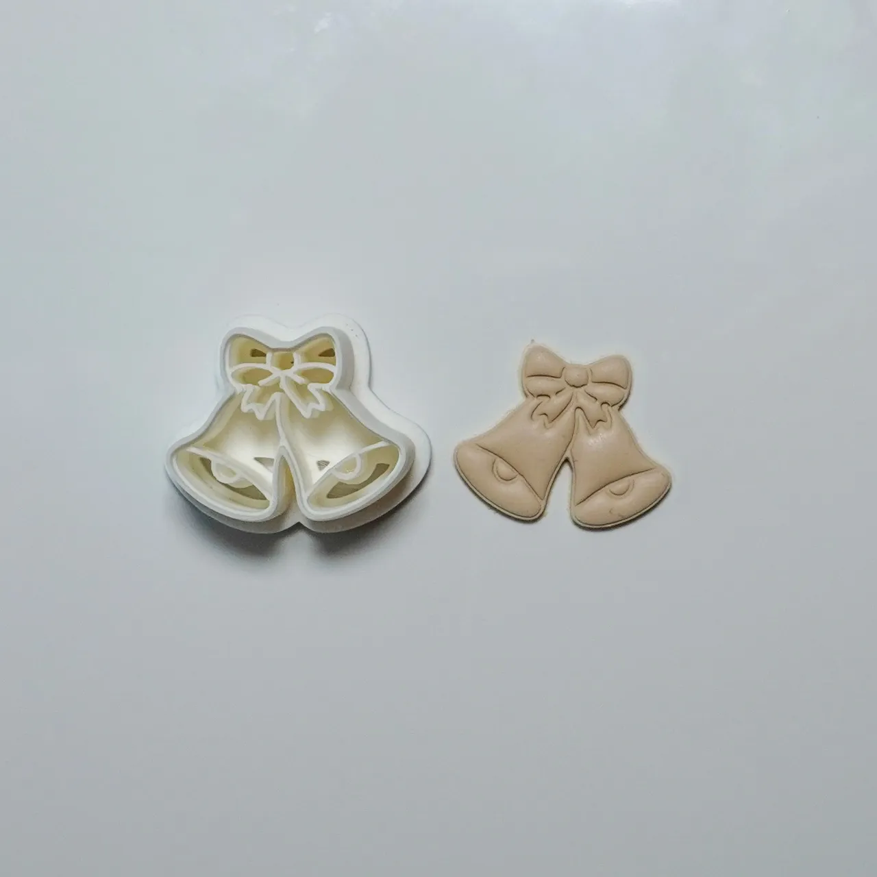 Christmas Bells Polymer Clay Cutter Earrings view 2