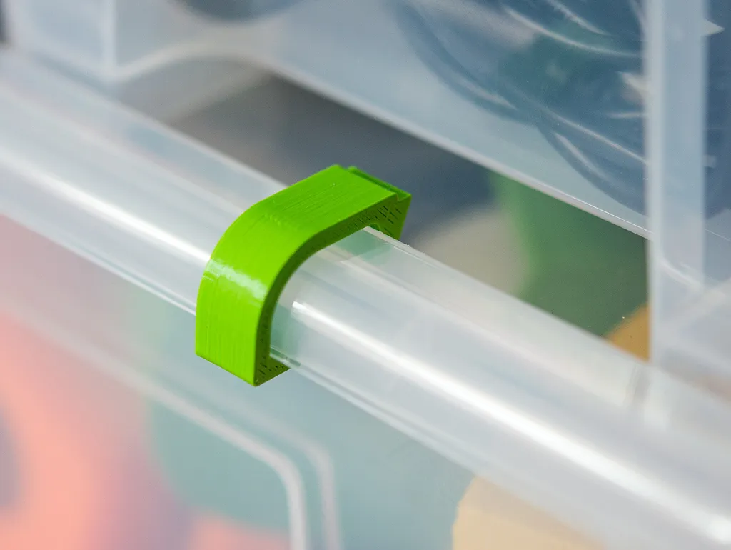 Lid clips for the smaller IKEA SAMLA storage boxes - Free 3D Print ...
