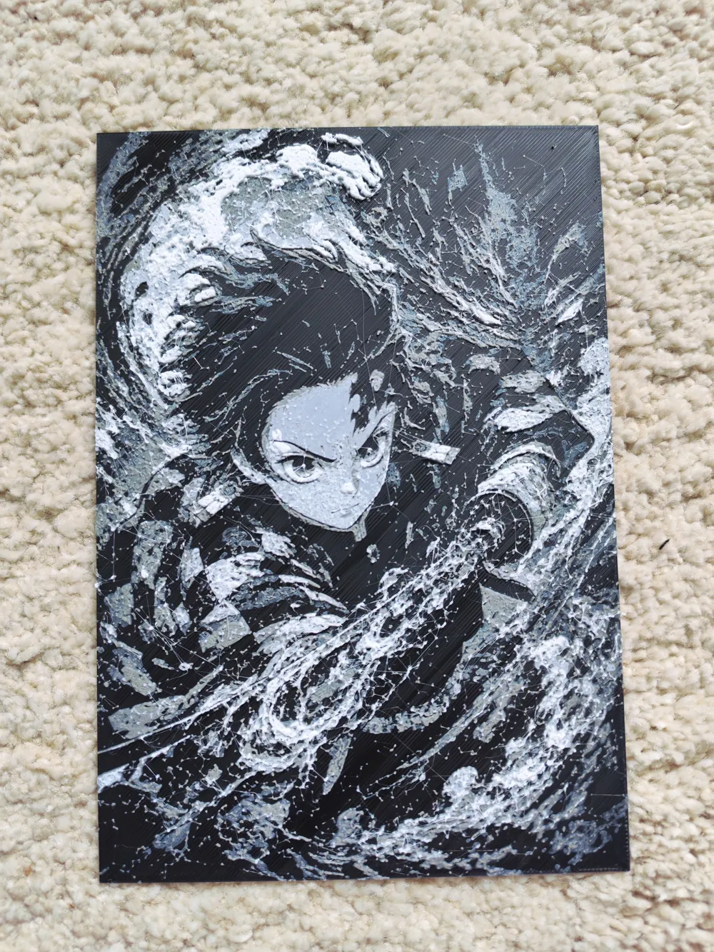 Tanjiro Kamado - Fire Hueforge - Demon Slayer - Free 3D Print Model ...