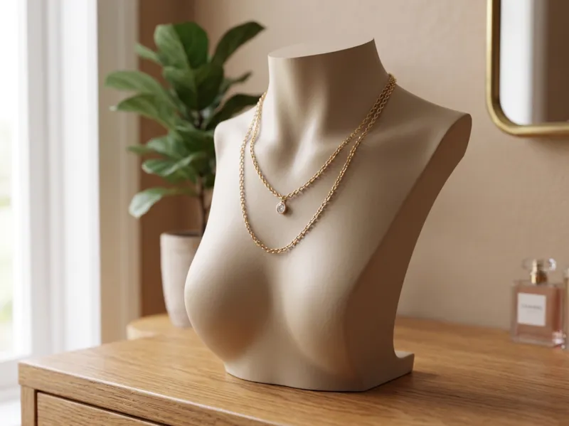 Elegant 3D Printed Jewelry and Pendant Bust