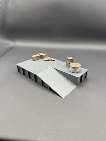 Modelo para impresión 3D: XL Laderampe Spur H0 / TT 1:87 Rampe — vista de referencia 4