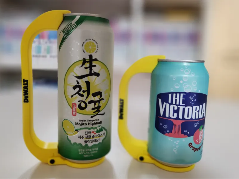 350ml, 500ml soda( beer ) can handle coaster ver. 
