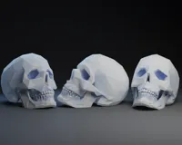 Crâne low poly — photo 1
