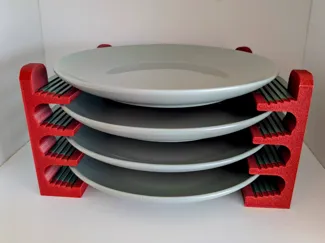 Modular Kitchen Plate Rack/Organizer (4 / 8 Slots)