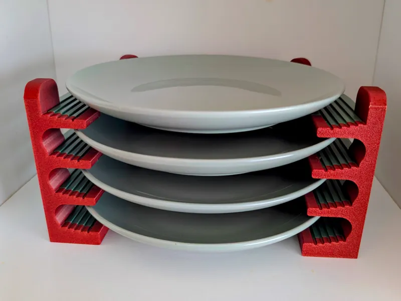 Modular Kitchen Plate Rack/Organizer (4 / 8 Slots)