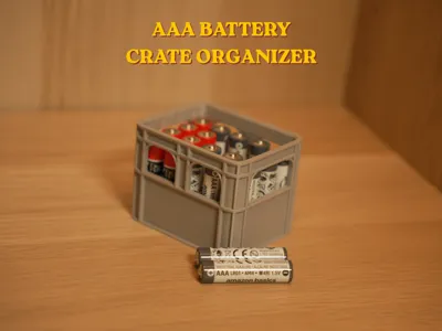 AAA Battery Crate Organizer 