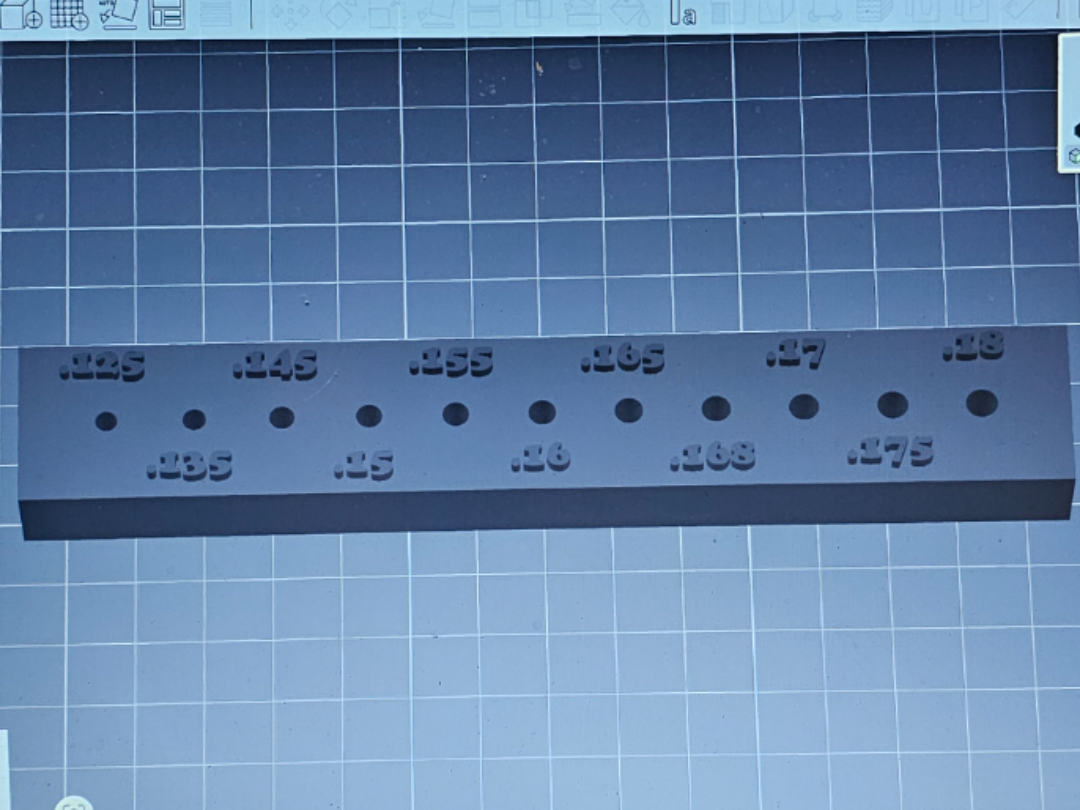 FILAMENT HOLE SHRINK TEST GAUGE (SIZE SAE)