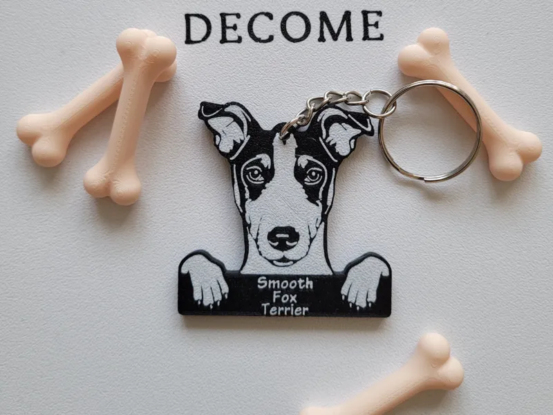 Smooth Fox Terrier Keychain