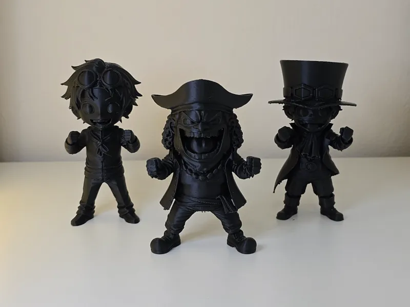One Piece 3x ( Koby , Sabo , Blackbeard )
