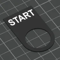 Start Button Label for 22mm model