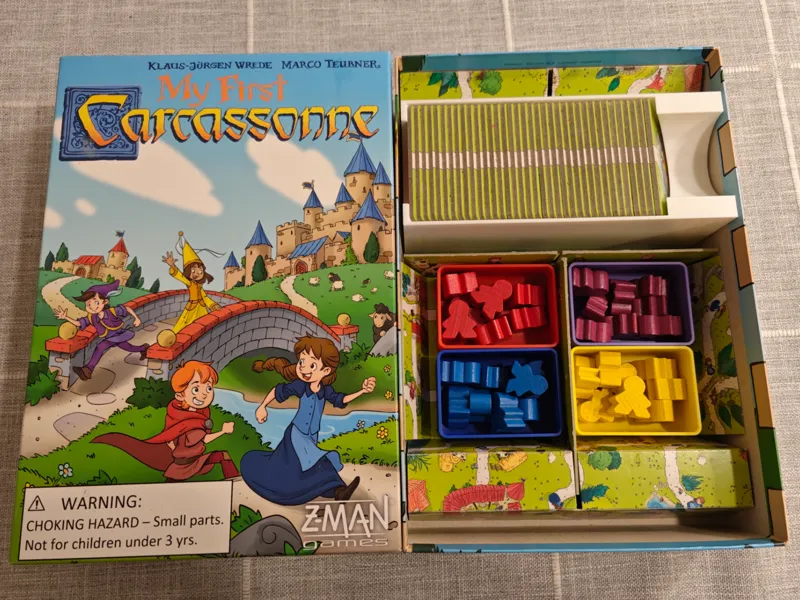 卡卡颂儿童版桌游收纳My First Carcassonne Inserts