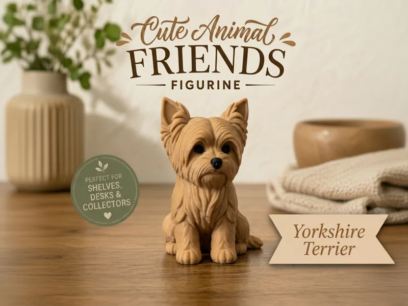 Yorkshire Cute Animal Friends Figurine