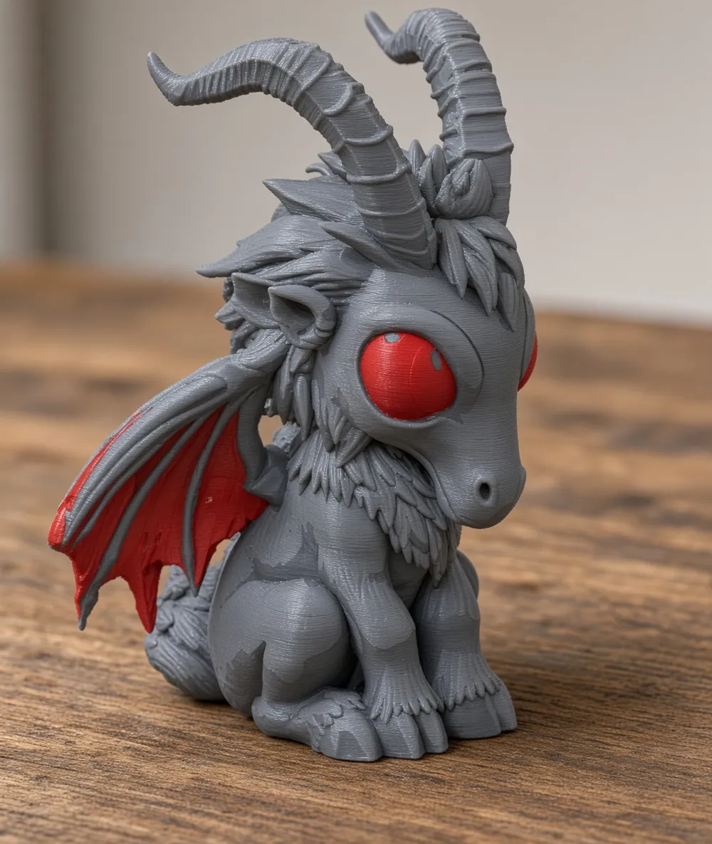 Chibi Jersey Devil – Cute Cryptid Miniature - Free 3D Print Model ...