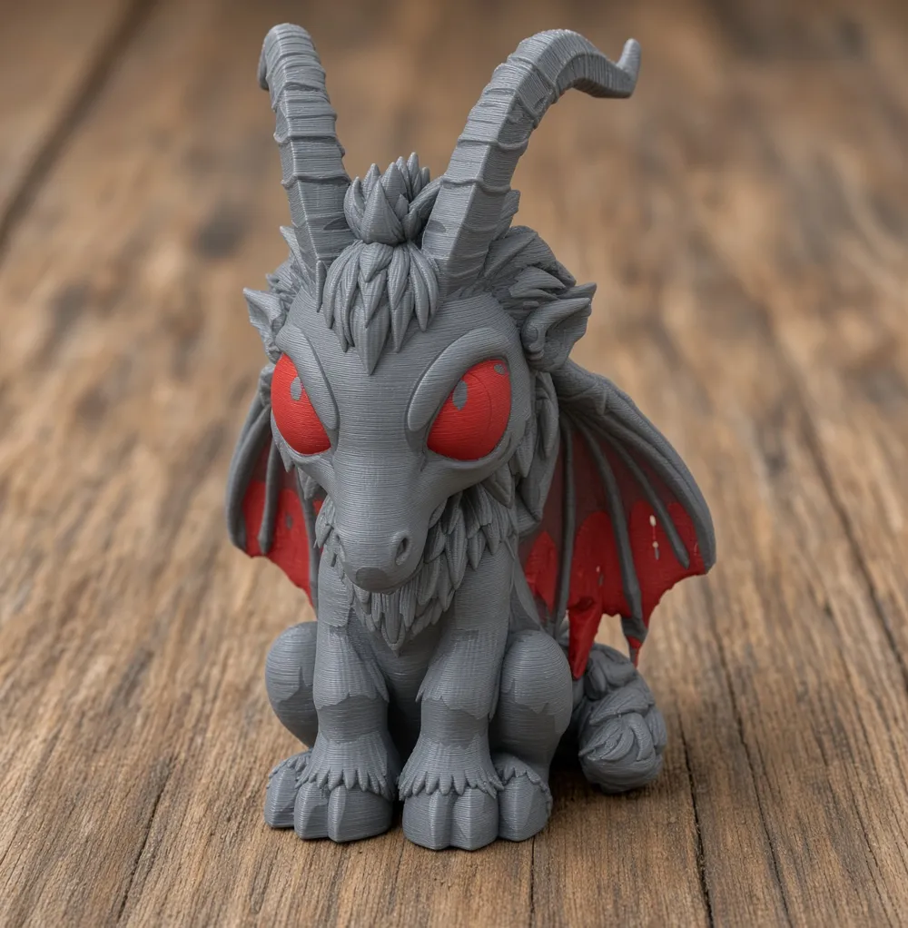 Chibi Jersey Devil – Cute Cryptid Miniature - Free 3D Print Model ...