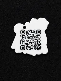 Brelok Cancer Fighters + QR KOD (Większy)