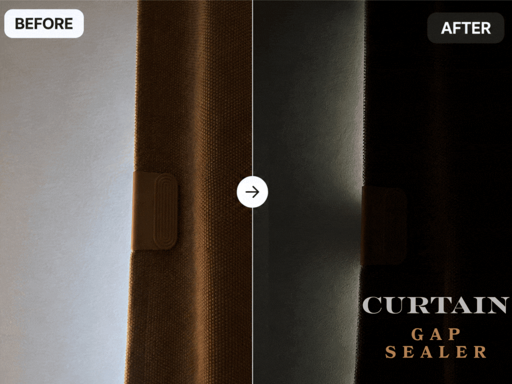 Blackout Curtain Gap Sealer | Light Blocker