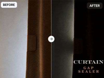 Blackout Curtain Gap Sealer | Light Blocker